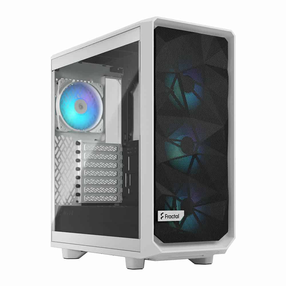 (image for) Fractal Meshify 2 Compact RGB White Mid Tower Tempered Glass PC Case